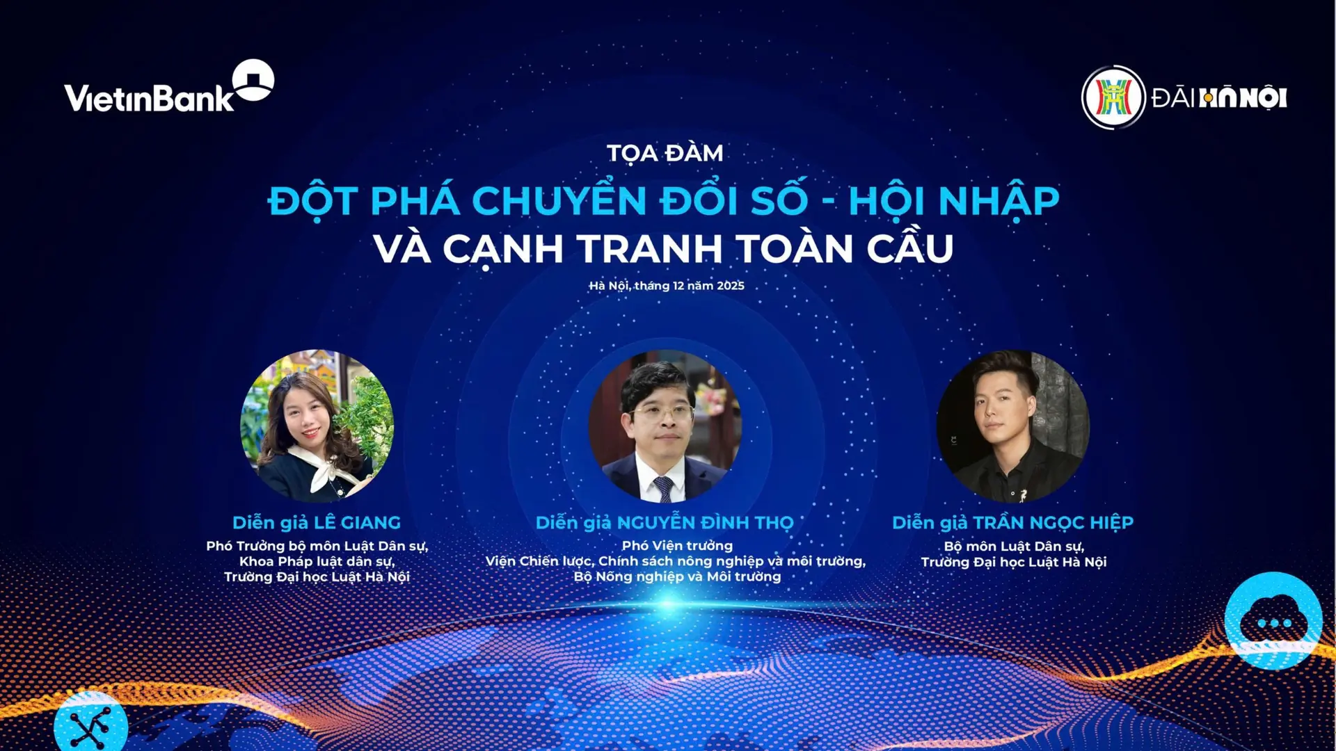 Đột phá chuyển đổi số - Hội nhập và cạnh tranh toàn cầu | Tọa đàm | 20/12/2025